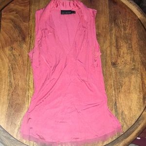The Limited tailored coral pink business tank